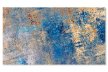 Tablou canvas nuante albastru auriu cupru