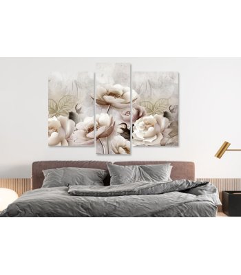 Tablouri canvas flori si frunze stilizate