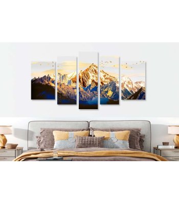 Tablouri munte auriu si lac 42578